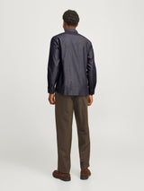 JPRBLAPARKER DETAIL L/S SHIRT NOOS 12260641 - CAMICIA UOMO