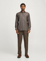 JPRBLAPARKER DETAIL L/S SHIRT NOOS 12260641 - CAMICIA UOMO