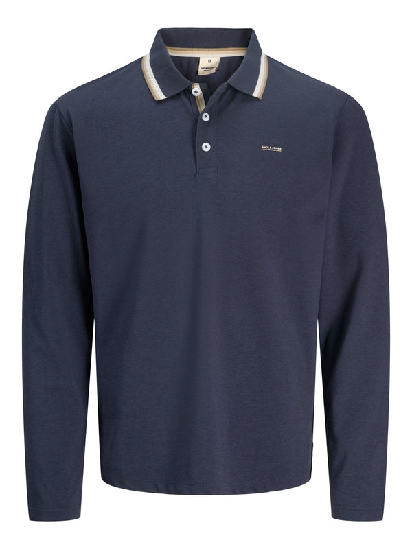 JPRBLUALVES LS POLO 12287520 - T-SHIRT & POLO UOMO