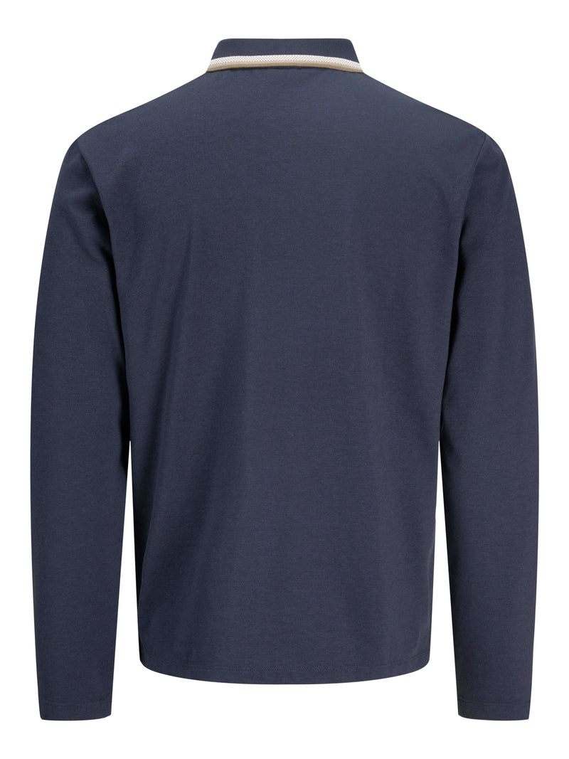 JPRBLUALVES LS POLO 12287520 - T-SHIRT & POLO UOMO