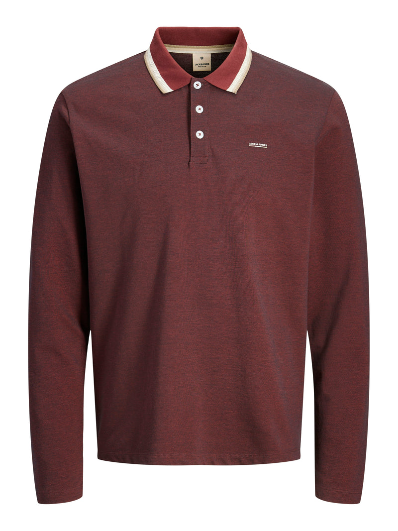 JPRBLUALVES LS POLO 12287520 - T-SHIRT & POLO UOMO