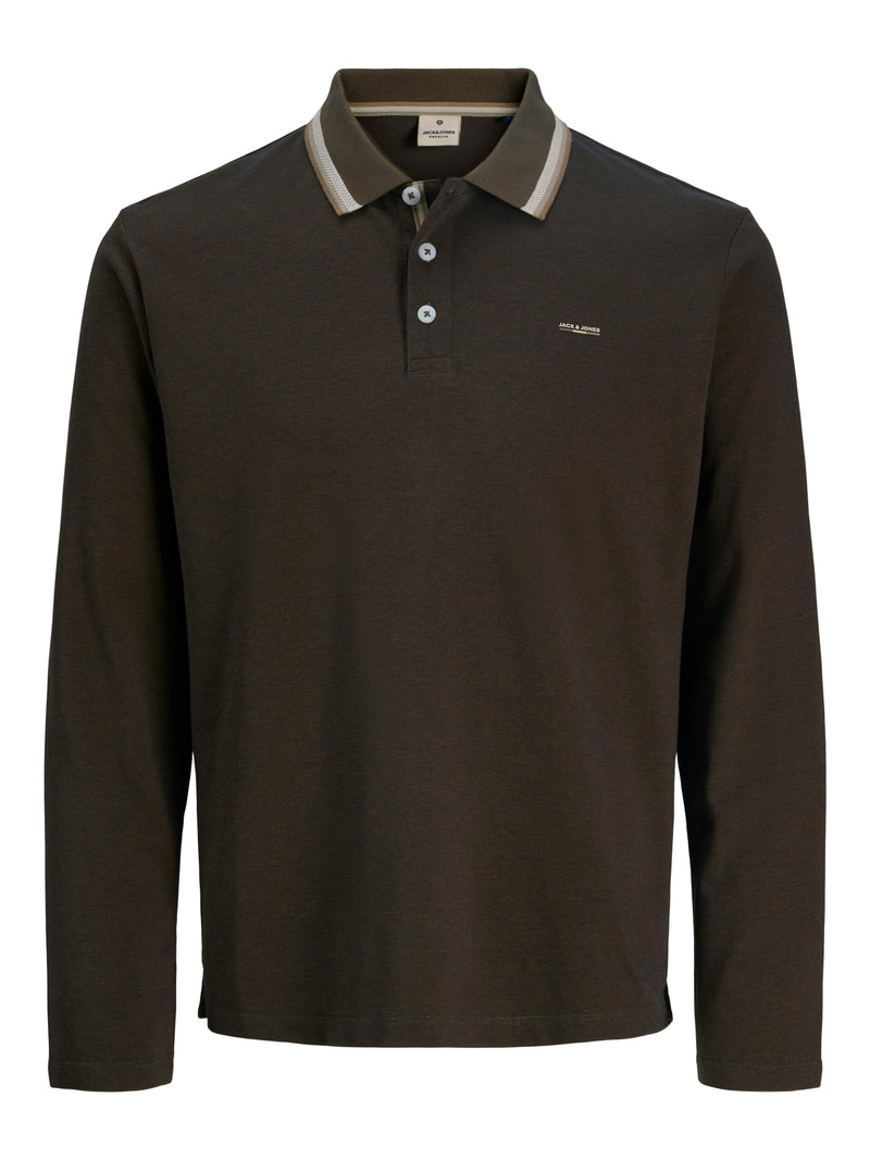 JPRBLUALVES LS POLO 12287520 - T-SHIRT & POLO UOMO