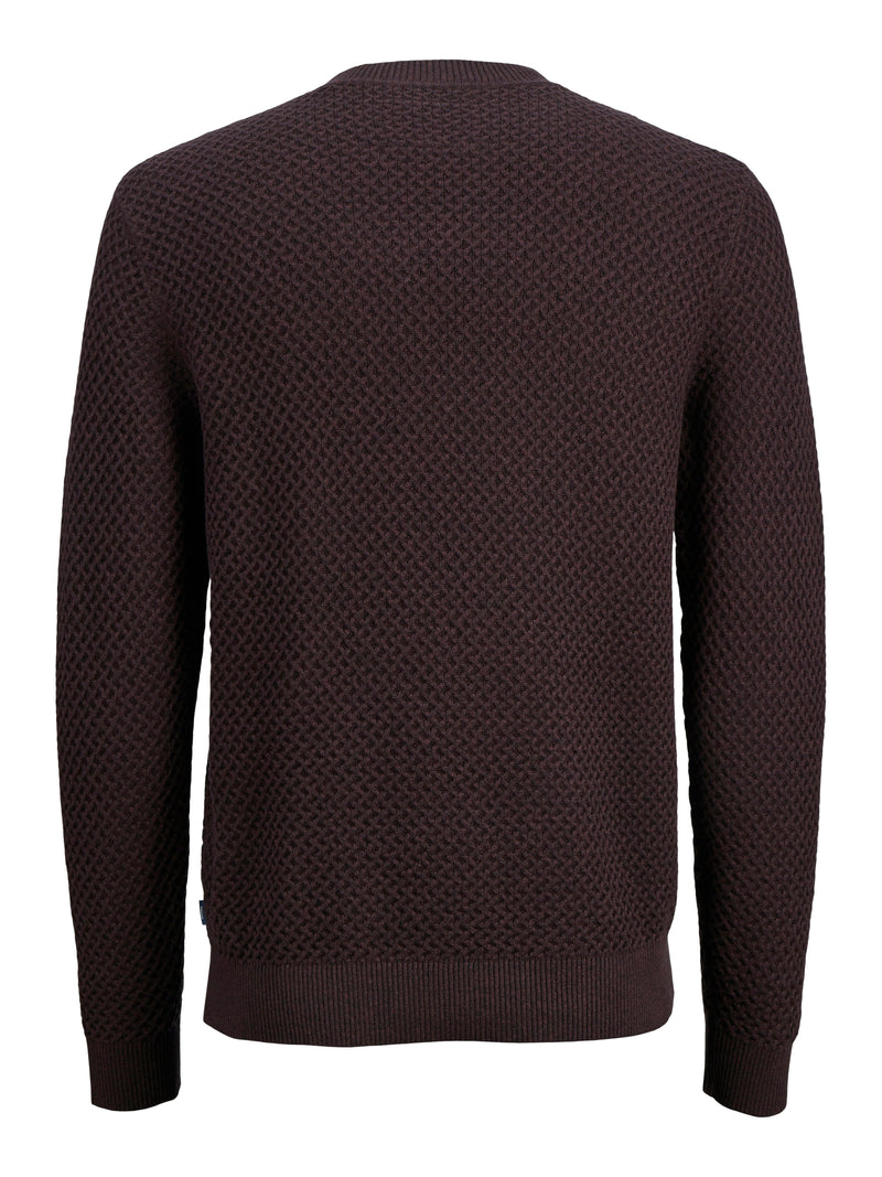 JPRBLUBARKLEY KNIT CREW NECK CH LN 12286611 - MAGLIERIA &