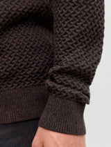 JPRBLUBARKLEY KNIT CREW NECK CH LN 12286611 - MAGLIERIA &