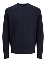 JPRBLUBARKLEY KNIT CREW NECK CH LN 12286611 - MAGLIERIA &