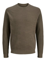 JPRBLUBARKLEY KNIT CREW NECK CH LN 12286611 - MAGLIERIA &