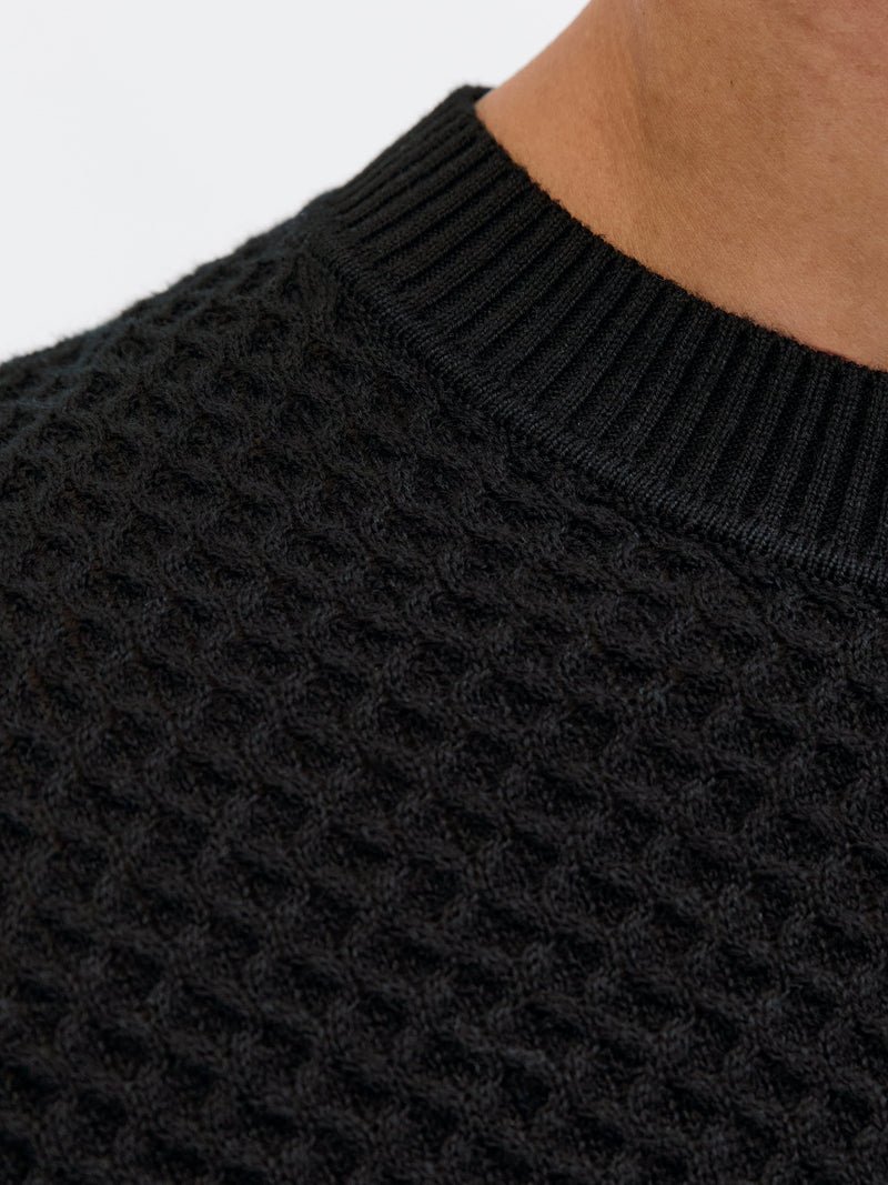 JPRBLUBARKLEY KNIT CREW NECK CH LN 12286611 - MAGLIERIA &