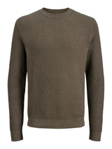 JPRBLUBARKLEY KNIT CREW NECK CH LN 12286611 - MAGLIERIA &