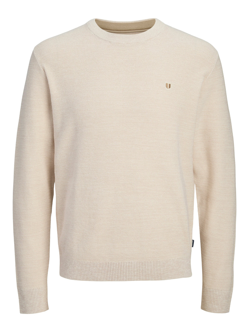 JPRBLUREX KNIT CREW NECK LN 12284353 - MAGLIERIA & FELPE