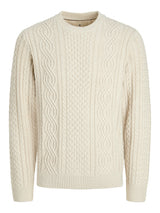 JPRBLUSEAN KNIT CABLE CREW NECK SN 12283486 - MAGLIERIA &