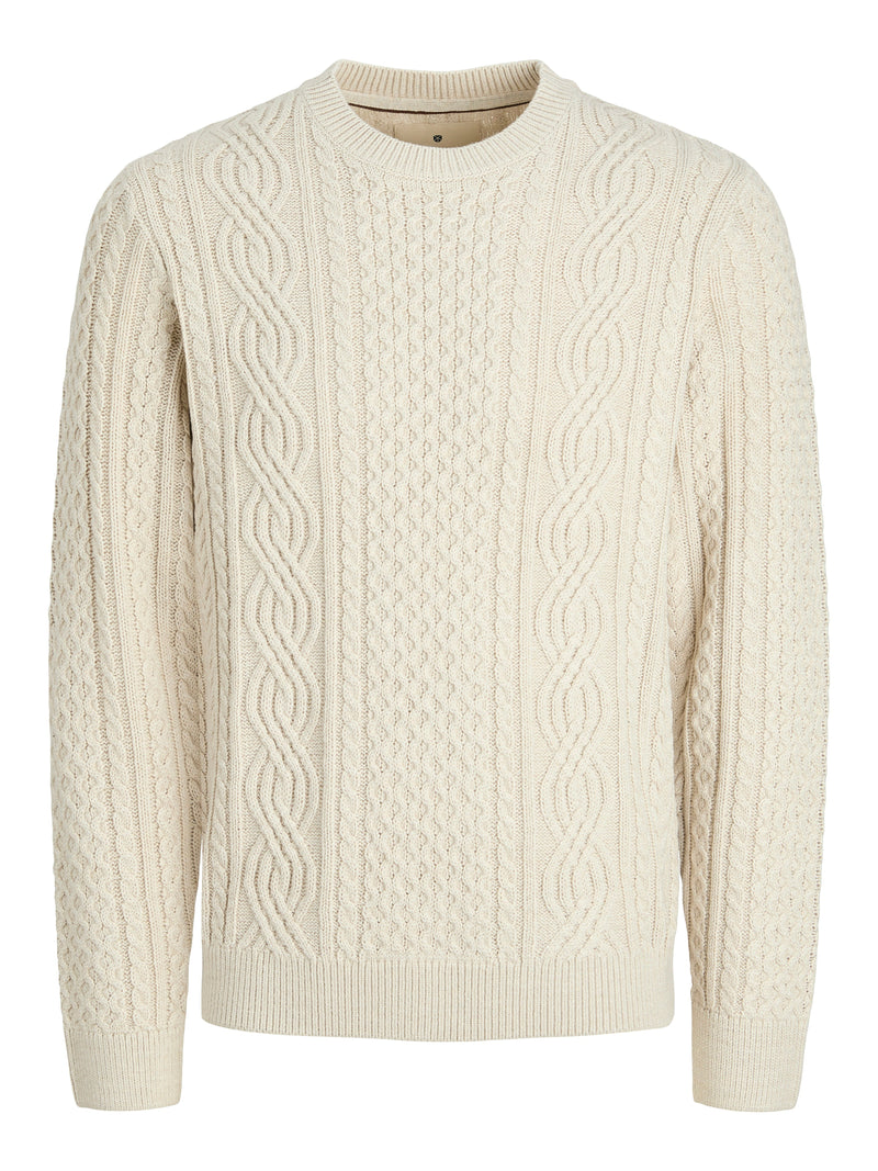 JPRBLUSEAN KNIT CABLE CREW NECK SN 12283486 - MAGLIERIA &