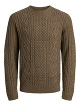 JPRBLUSEAN KNIT CABLE CREW NECK SN 12283486 - MAGLIERIA &