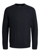 JPRBLUSEAN KNIT CABLE CREW NECK SN 12283486 - MAGLIERIA &