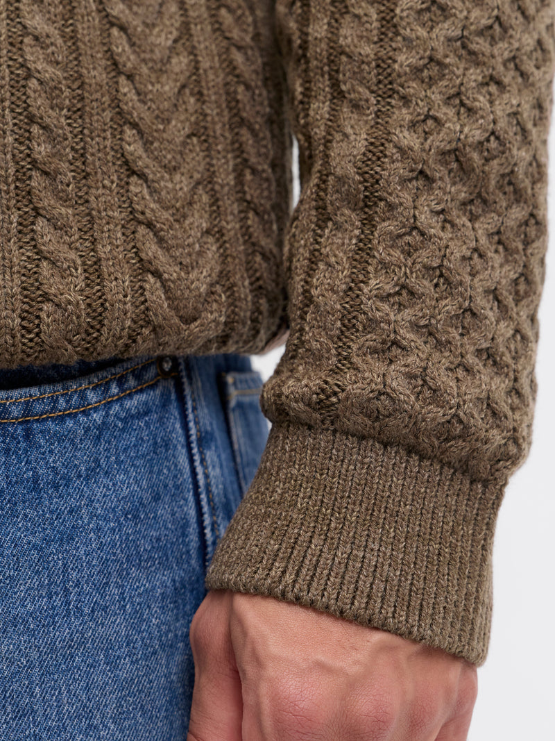 JPRBLUSEAN KNIT CABLE CREW NECK SN 12283486 - MAGLIERIA &