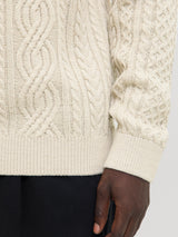 JPRBLUSEAN KNIT CABLE CREW NECK SN 12283486 - MAGLIERIA &