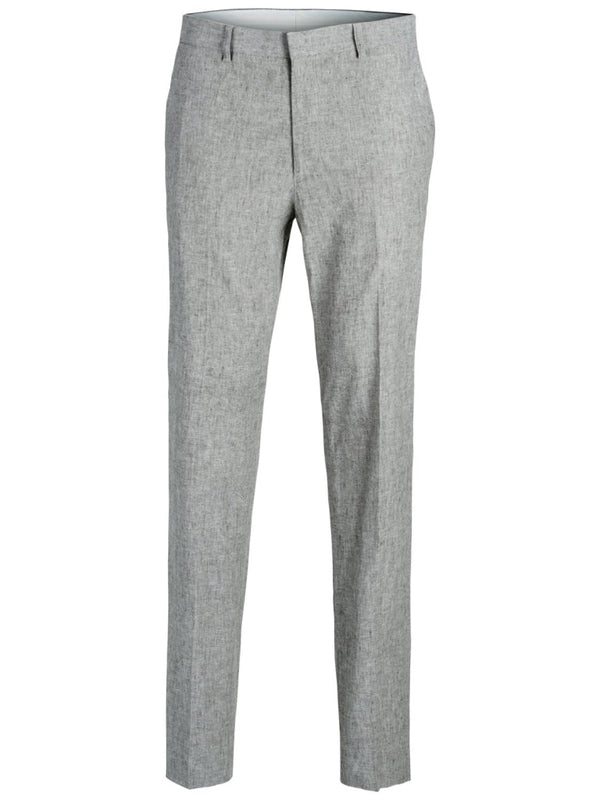 JPRMACK TROUSER LINEN - 12135441 - 46- / Grey Melange - 