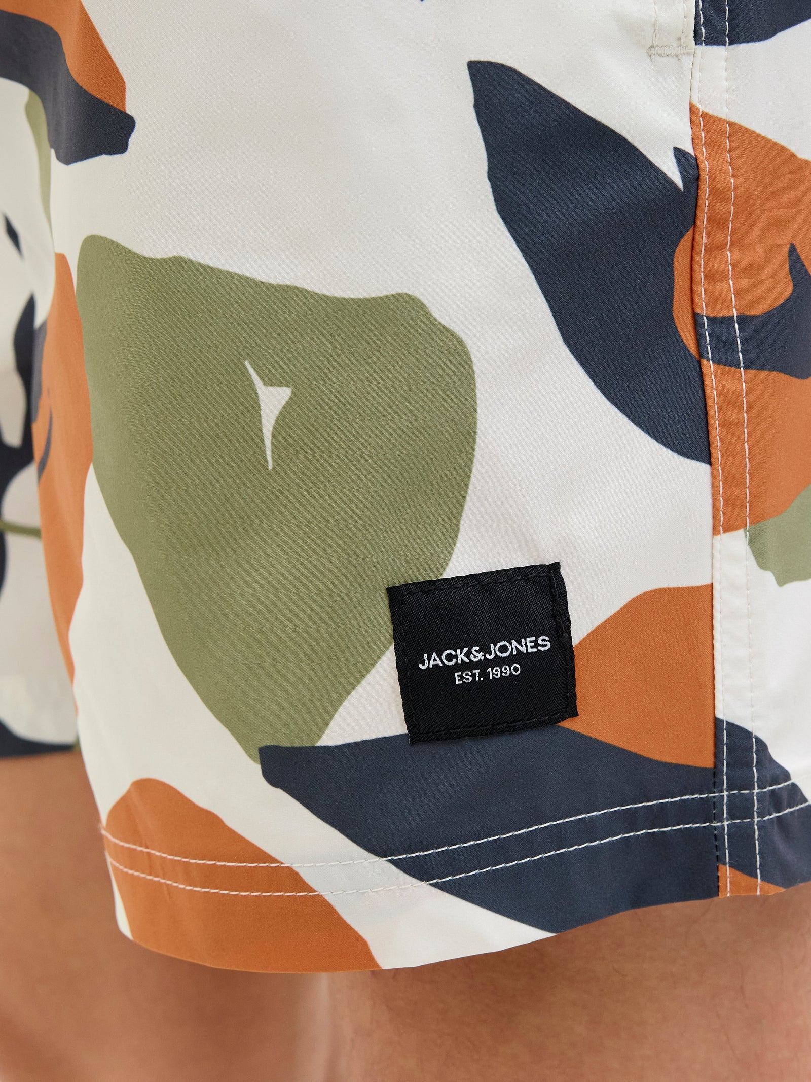 Short De Bain Jack & Jones Jpstmaui - Imprimé Tiles - Coupe Normale - Pour Homme - Plage, Piscine