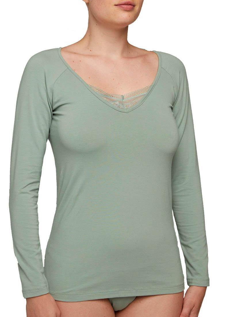 LONG SLEEVE T-SHIRT 19257 - Frosty Green / S - MAGLIERIA & 