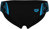 MEN’S SWIM BRIEFS GRAPHIC BLACK-TURQUOIS. 007620_580