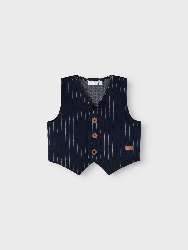 NMMFRANKLIN SWEAT WAISTCOAT UNB 13215701 - Dark Sapphire /