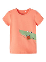 NBMFASIO SS TOP 13215721 - CORAL / 56 - ABBIGLIAMENTO BABY