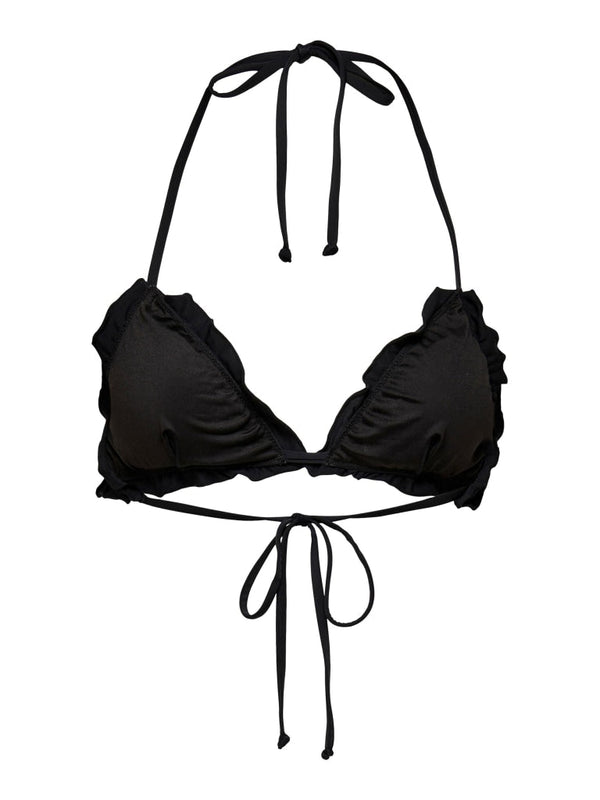 ONLANDREA RUFFLE TIE BIKINI TOP 15250846 - BLACK / XS - 