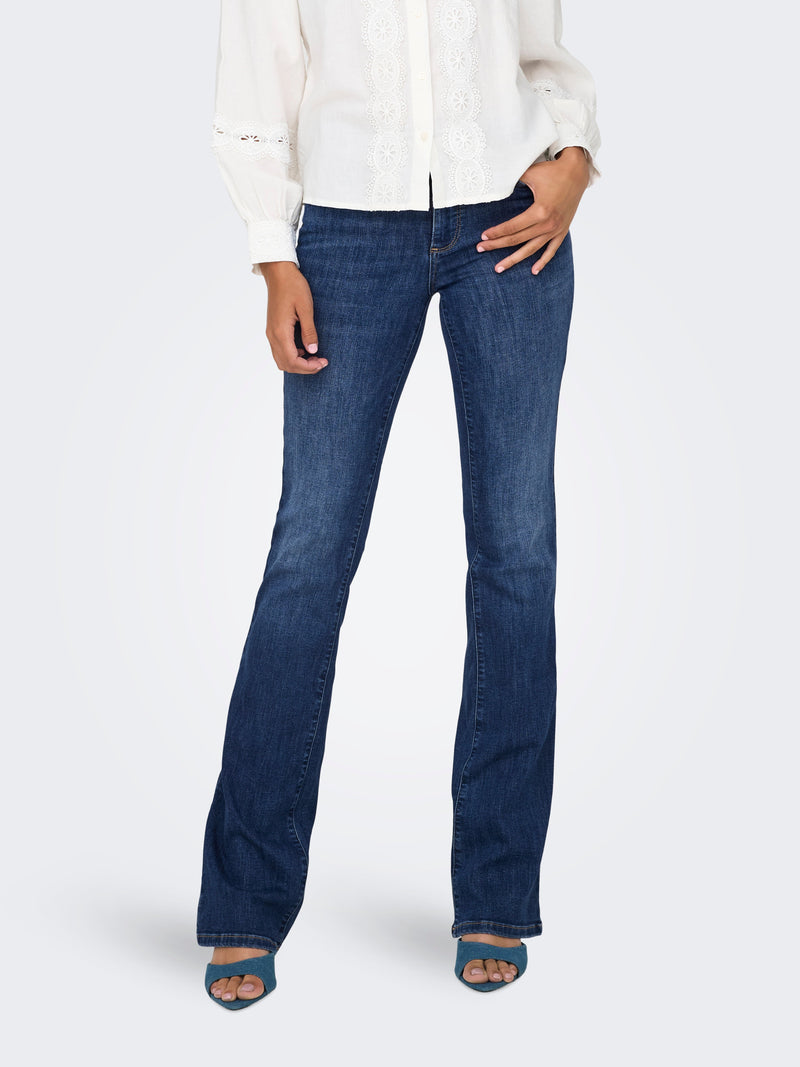 ONLANN MID FLARED DNM SOO615 NOOS 15337824 - JEANS DONNA