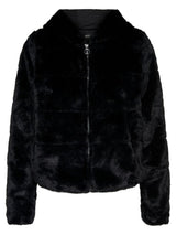 ONLCHRIS FUR HOODED JACKET OTW NOOS 15156560 - L- / Black - 