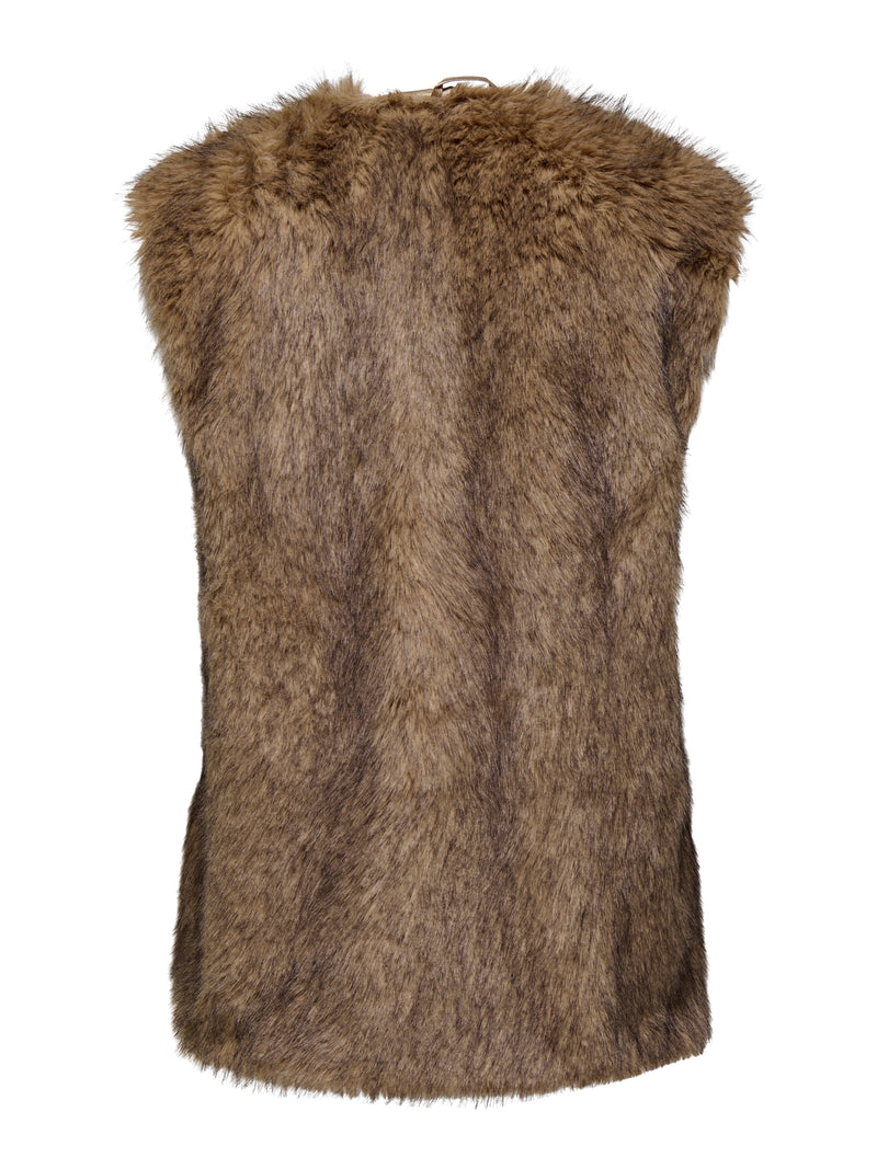 ONLDAWN LIFE FAUX FUR WAISTCOAT OTW 15354308 - GIACCA DONNA