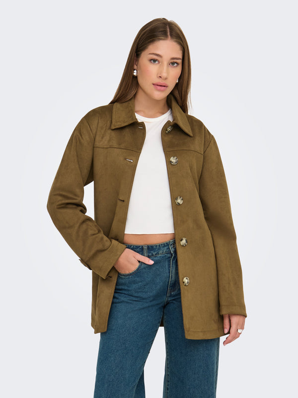 ONLDIANE LIFE FAUX SUEDE COAT CC OTW 15349200 - GIUBBOTTO