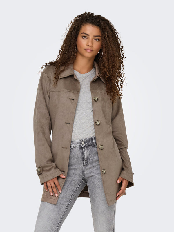ONLDIANE LIFE FAUX SUEDE COAT CC OTW 15349200 - GIUBBOTTO