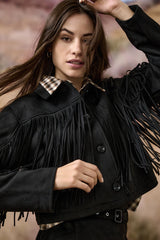 ONLDIANE LIFE FAUX SUEDE FRINGES OTW 15354896 GIACCA DONNA