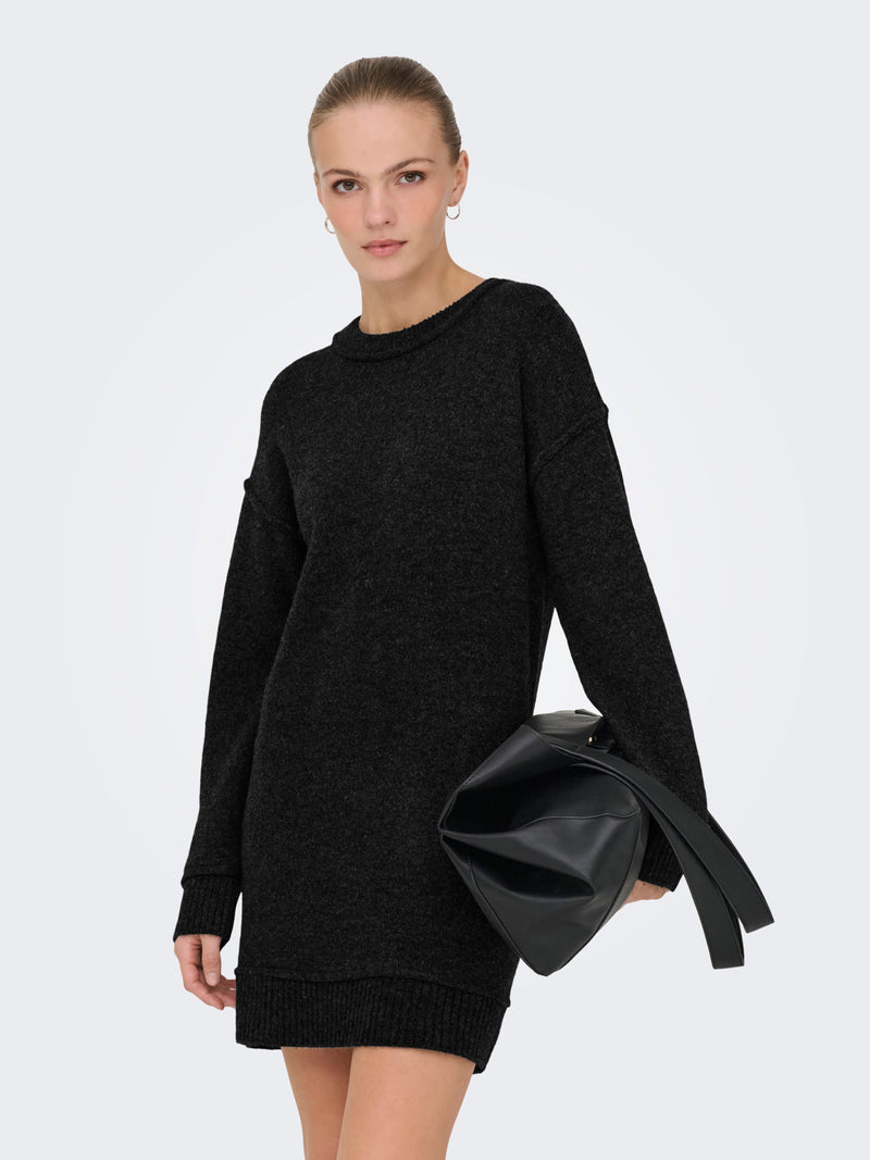 ONLHAZEL LIFE LS O-NECK DRESS BF KNT 15358599 - ABITO DONNA