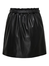 ONLHEIDI FAUX LEATHER SKIRT OTW NOOS 15229099 - BLACK / L- -