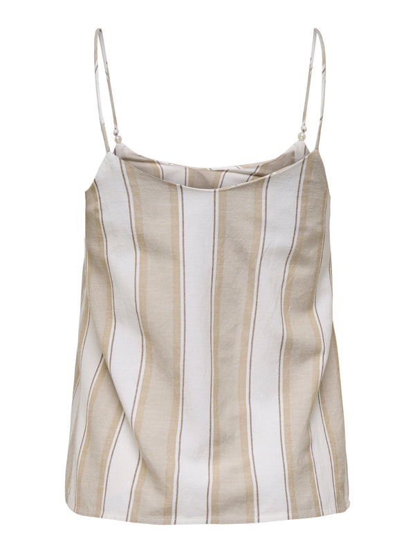 ONLJAKIRI LINEN SINGLET PTM 15346489 - T-SHIRT & TOP DONNA