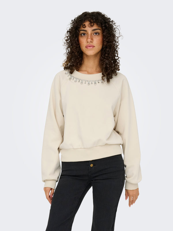 ONLJETT L/S O NECK EMB. BOX SWT 15355912 MAGLIERIA & FELPE