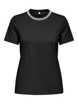 ONLJOLLY LIFE S/S REG PEARL TOP JRS 15356167 T SHIRT & TOP