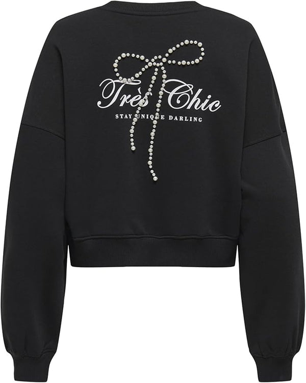 ONLKIARA L/S O-NECK PEARL SWT 15360026 - MAGLIERIA & FELPE