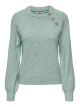 ONLLAUREN LIFE LS O-NECK BUTTON KNT 15327661 - MAGLIERIA &