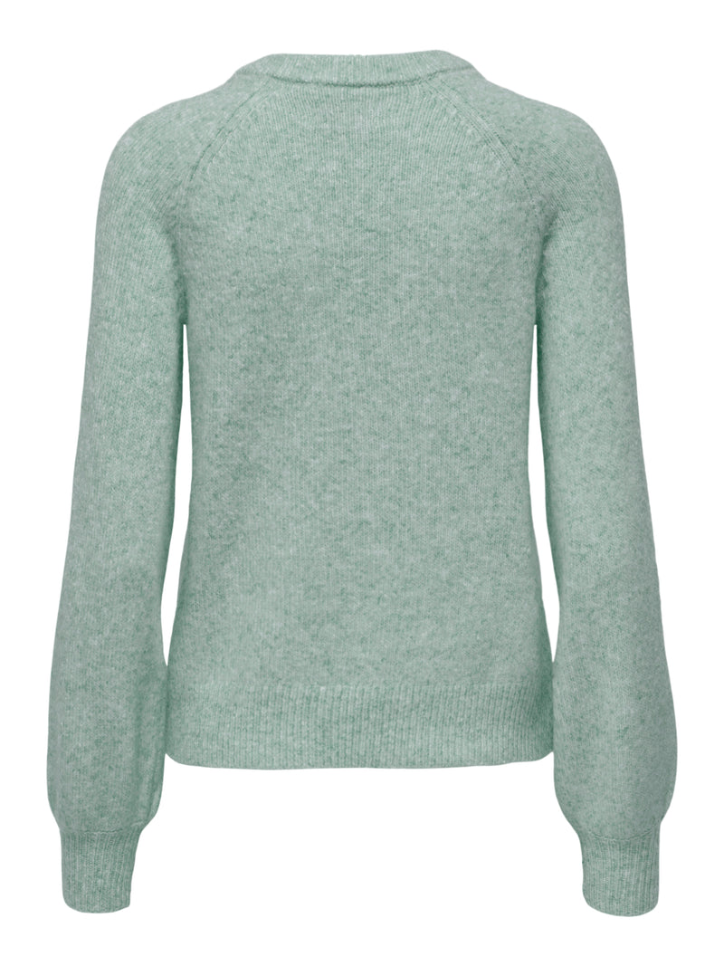 ONLLAUREN LIFE LS O-NECK BUTTON KNT 15327661 - MAGLIERIA &