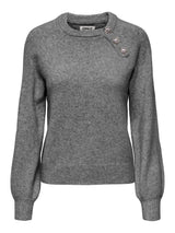 ONLLAUREN LIFE LS O-NECK BUTTON KNT 15327661 - MAGLIERIA &