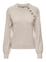 ONLLAUREN LIFE LS O-NECK BUTTON KNT 15327661 - MAGLIERIA &