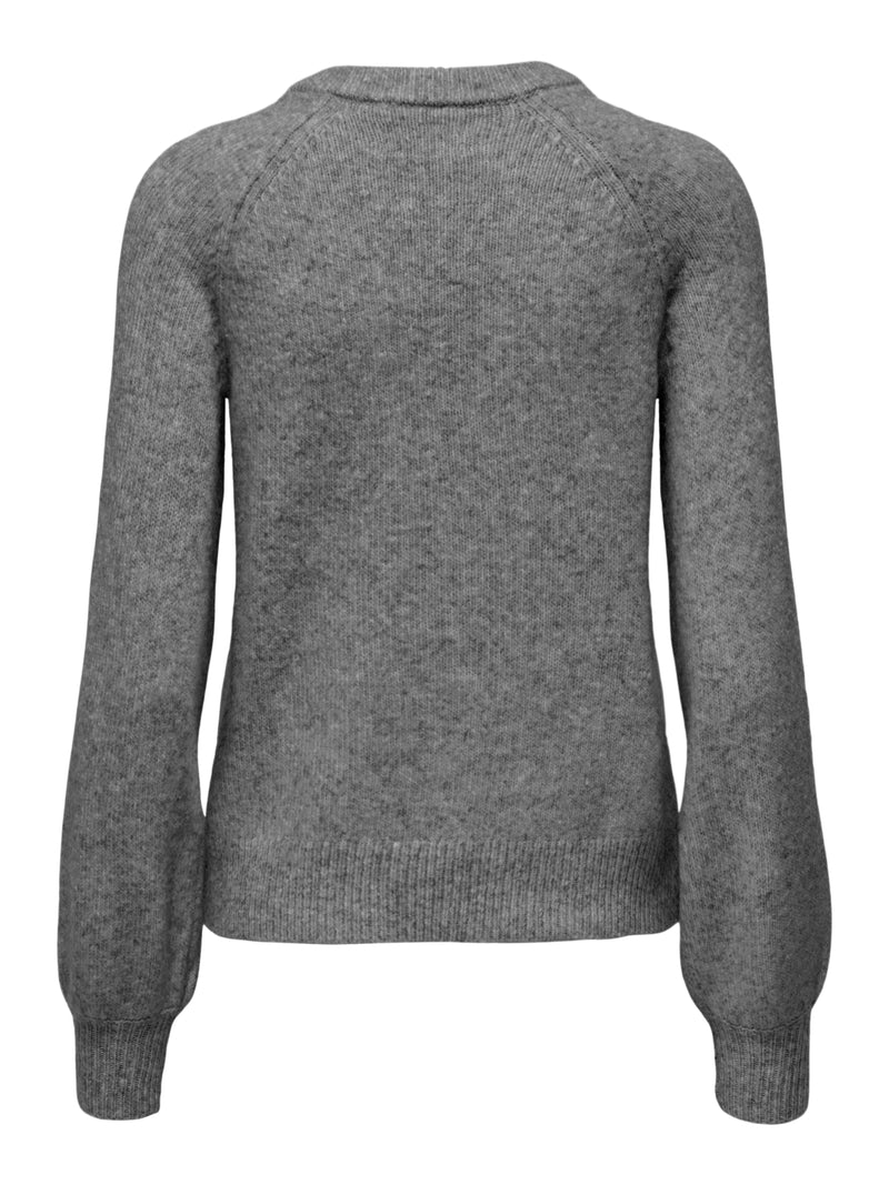 ONLLAUREN LIFE LS O-NECK BUTTON KNT 15327661 - MAGLIERIA &