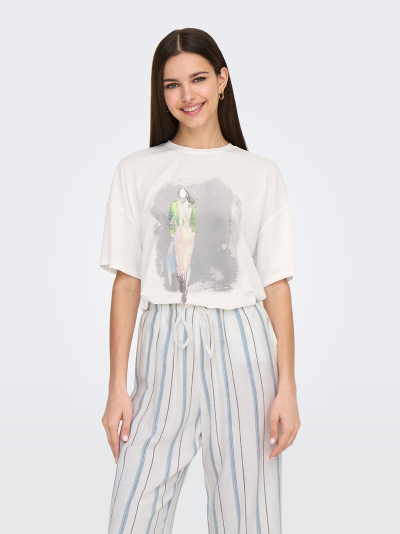 ONLMELINA S/S LADIES TOP BOX JRS 15342876 - T-SHIRT & TOP