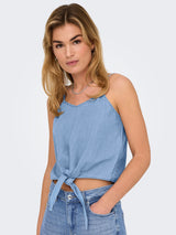 ONLNOVA AZURE KNOT SINGLET PTM 15343004 - T-SHIRT & TOP