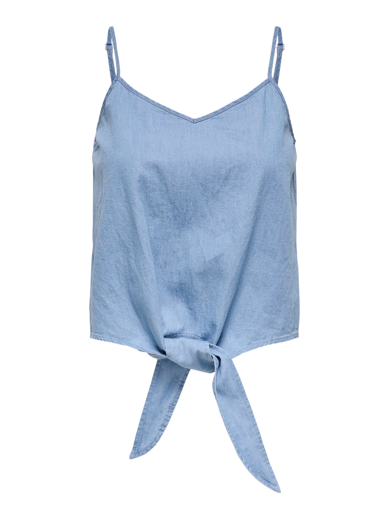ONLNOVA AZURE KNOT SINGLET PTM 15343004 - T-SHIRT & TOP