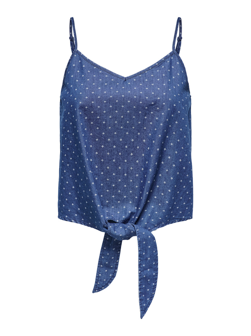 ONLNOVA AZURE KNOT SINGLET PTM 15343004 - T-SHIRT & TOP