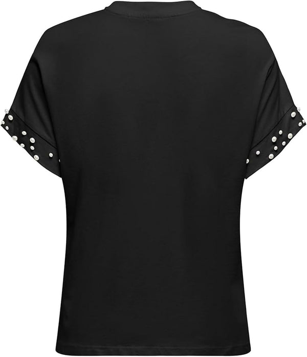 ONLOLIVIA LIFE S/S LOOSE O-NECK TOP JRS 15346733 - T-SHIRT