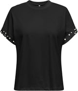 ONLOLIVIA LIFE S/S LOOSE O-NECK TOP JRS 15346733 - T-SHIRT