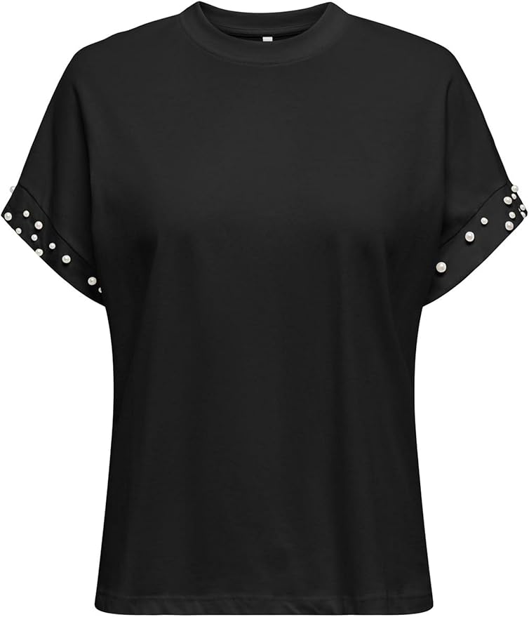 ONLOLIVIA LIFE S/S LOOSE O-NECK TOP JRS 15346733 - T-SHIRT